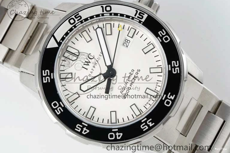 MIROTIME 0119 Youthful Aquatimer Automatic SS RSF 1:1 Best Edition White Black Dial on SS Bracelet A 7070